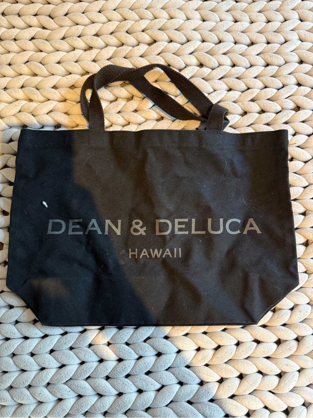 Hawaii Black Canvas Tote Bag